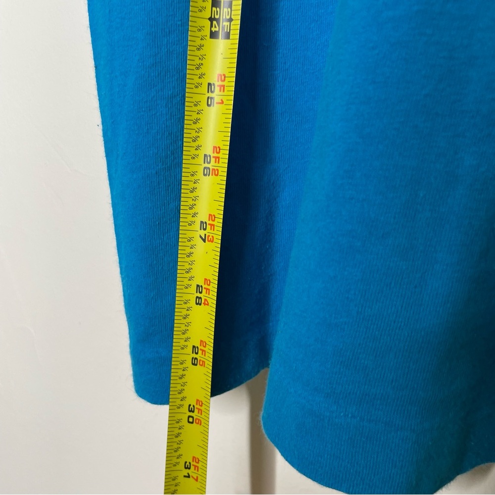 VINTAGE 90s RETRO CARNIVAL CRUISE BEACHY TURQUOISE BLUE T SHIRT SZ XXL - Picture 4 of 6